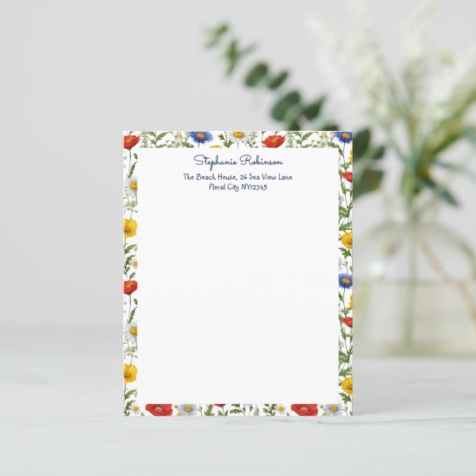 Elegantes Wildblumen farbenfrohe Blumengestecke (Stehend Vorderseite)