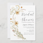Elegantes Wildblumen Garden Brautparty Einladung (Vorderseite)