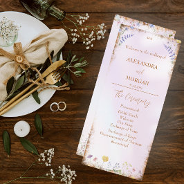 Elegantes Wildblumen-Pink-Flachprogramm Programm