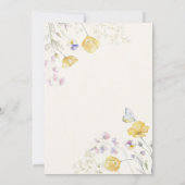 Elegantes wildes Brautparty Einladung (Rückseite)