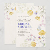 Elegantes wildes Brautparty Einladung (Vorne/Hinten)