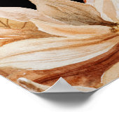 Elegantes Willkommenszeichen für die Wasserfarbenh Poster (Ecke)