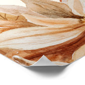 Elegantes Willkommenszeichen für die Wasserfarbenh Poster (Ecke)