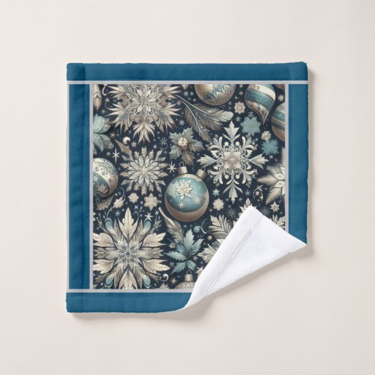 Elegantes Winter Bath Handtuch Set (Waschlappen)