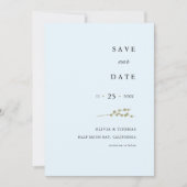 Elegantes Winter Berries Foto Hochzeit retten Datu Einladung (Vorderseite)