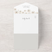 Elegantes Winter-Brautparty All In One Einladung (Außenbereich)