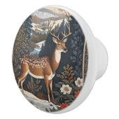 Elegantes Winter Deer Nature Design Keramikknauf (Rechts)