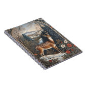 Elegantes Winter Deer Nature Design Notizblock (Rechte Seite)