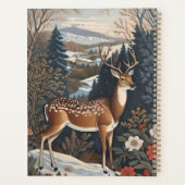 Elegantes Winter Deer Nature Design Planer (Rückseite)