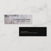 Elegantes Winter-Gras-MiniVisitenkarte Mini Visitenkarte (Vorne/Hinten)