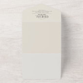 Elegantes Winter Greenery Brautparty & Rezept All In One Einladung (Außenbereich)