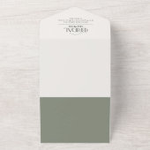 Elegantes Winter Greenery Brautparty & Rezept All In One Einladung (Außenbereich)