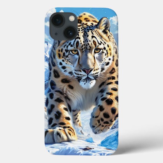 Elegantes Winter Großkatzen Ästhetik Design Case-Mate iPhone Hülle (Rückseite)