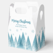 Elegantes Winter Trees Jährliches Weihnachtsfest P Geschenkschachtel (Geöffnet)