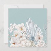 elegantes winterblaues böhmisches Brautparty (Rückseite)