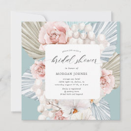 elegantes winterblaues böhmisches Brautparty