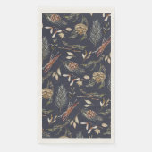 Elegantes Wintergasthandtuch mit Pinecones Serviette (Vorderseite)