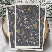 Elegantes Wintergasthandtuch mit Pinecones Serviette