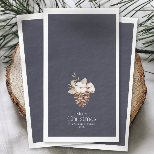 Elegantes Wintergasthandtuch Serviette