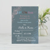 Elegantes Wintergeschlecht - Einladung (Stehend Vorderseite)