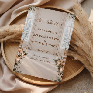 Elegantes Wintergewächshaus - Botanische Serenität Save The Date