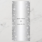 Elegantes Wintermenü Menükarte (Rückseite)