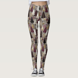 Elegantes Winterwald-Weihnachtsmuster (10) Leggings