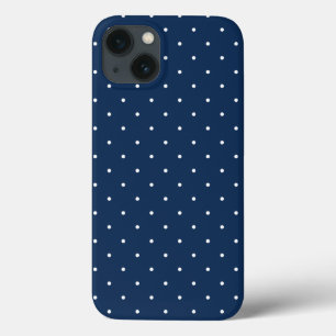 Elegantes winziges, weißes Polka-Punktmuster Case-Mate iPhone Hülle