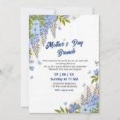 Elegantes Wisteria-Blumen-Muttertags-Brunch Einladung (Vorderseite)