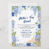 Elegantes Wisteria-Blumen-Muttertags-Brunch  Einladung (Vorderseite)