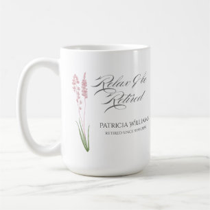 Elegantes Womans Pastel Wildblume Ruhestand Party Kaffeetasse