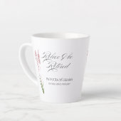 Elegantes Womans Pastel Wildblume Ruhestand Party Milchtasse (Linke Ecke)