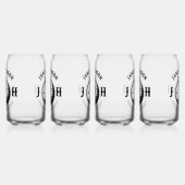 Elegantes Women Golf Monogram Design Dosenglas (Rechts)