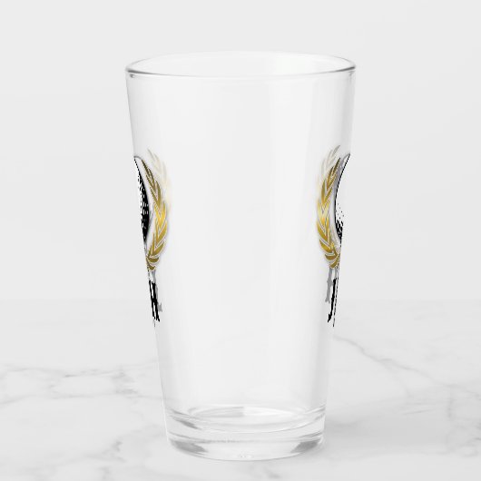 Elegantes Women Golf Monogram Design Glas (Rechts)
