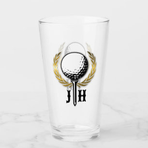 Elegantes Women Golf Monogram Design Glas