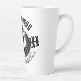 Elegantes Women Golf Monogram Design Milchtasse