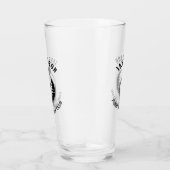 Elegantes Women Golfer Monogram Design Glas (Rechts)