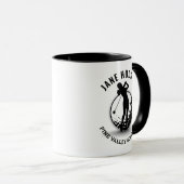 Elegantes Women Golfer Monogram Design Tasse (VorderseiteRechts)