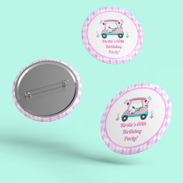 Elegantes Women's Golf Party Button