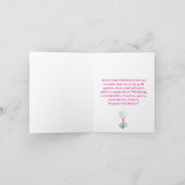 Elegantes Women's Golf Party Cart 24. Geburtstag Karte (Innenseite)