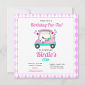 Elegantes Women's Golf Party Einladung (Vorderseite)