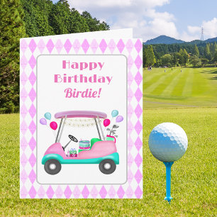 Elegantes Women's Golf Party Karte