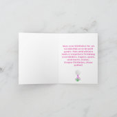 Elegantes Women's Golf Party Karte (Innenseite)