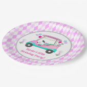 Elegantes Women's Golf Party Pappteller (Schrägansicht)