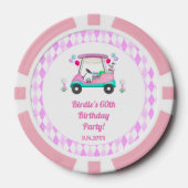 Elegantes Women's Golf Party Pokerchips (Vorderseite)