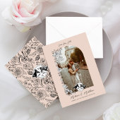 Elegantes Woodland Fox Blumengestelle Foto Save The Date