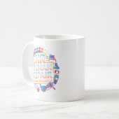 Elegantes Workplace-Peacekeeper-HR-Tassendesign Kaffeetasse (Vorderseite Links)