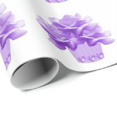 Elegantes Wrapping Paper für Lila Rose Geschenkpapier (Rolleneckpunkt)