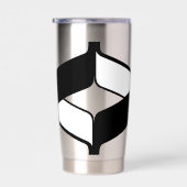 Elegantes X-Monogramm Thermobecher (Rechts)