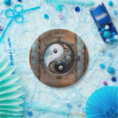 Elegantes Yin-Yang-Zeichen Pappteller (Party)